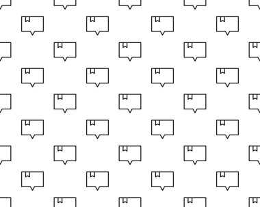 Posta zarfının arkaplanı pürüzsüz. İş konsepti vektör çizimi. E- posta sembolü deseni.