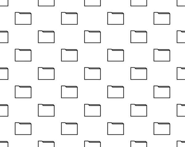 Fichier Modèle Dossier Répéter Sans Couture Couleur Noire Pour Toute — Image vectorielle