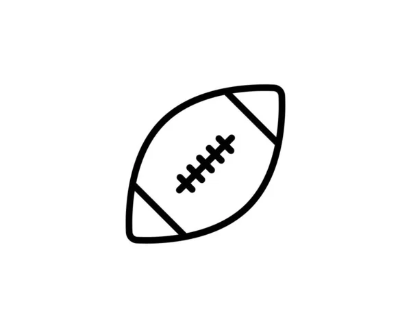 Amerykańska Ikona Wektora Piłki Nożnej Symbol Piłki Sportowej Nowoczesna Prosta — Wektor stockowy