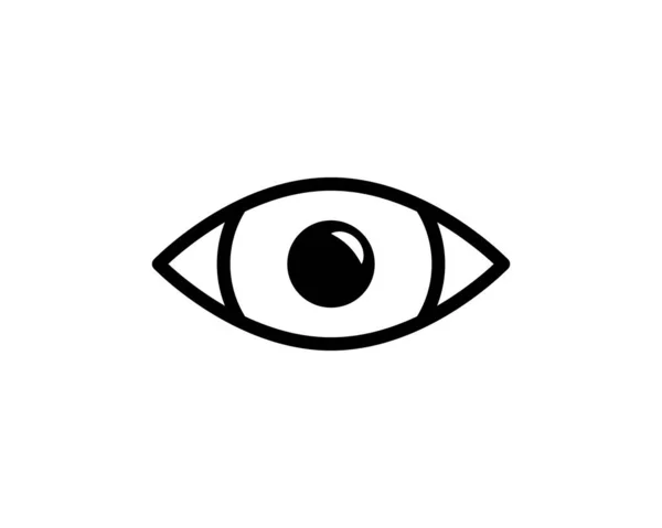 Eye Icon Λεπτή Γραμμή Για Web Και Κινητά Μοντέρνα Μινιμαλιστική — Διανυσματικό Αρχείο