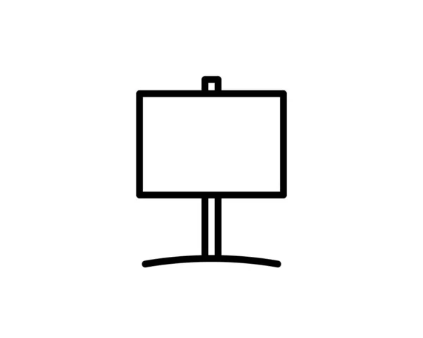 Wegweiser Verkehrszeichen Icon Vector Design Template Verkehrszeichensymbol Wegweiser Umreißen Lineares — Stockvektor