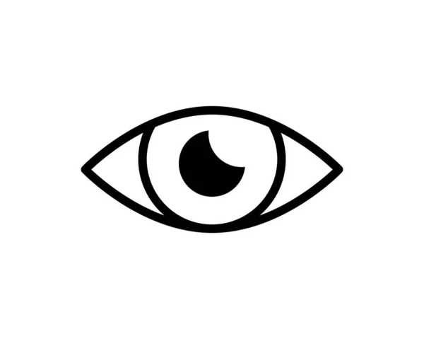 Eye Icon Λεπτή Γραμμή Για Web Και Κινητά Μοντέρνα Μινιμαλιστική — Διανυσματικό Αρχείο