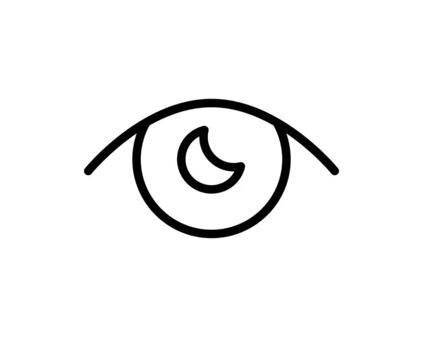 Eye Icon Thin Line Für Web Und Mobiles Modernes Minimalistisches — Stockvektor