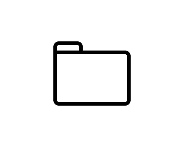 Icône Ligne Fichier Style Contour Simple Collecter Compte Relevé Banque — Image vectorielle