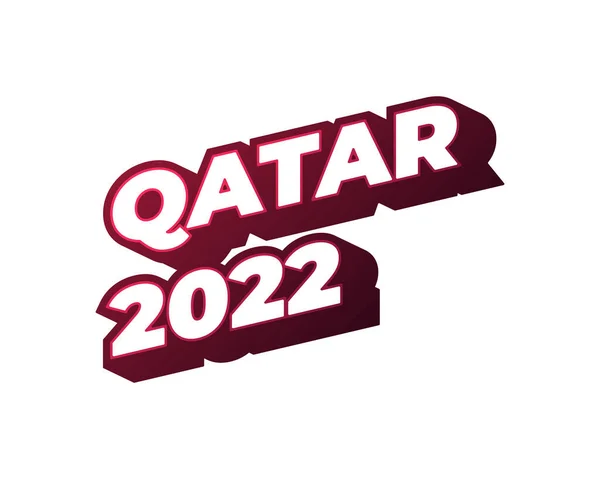 Fotbal Katar 2022 Turnaj Pozadí Vektorová Ilustrace Fotbal Pro Banner — Stockový vektor
