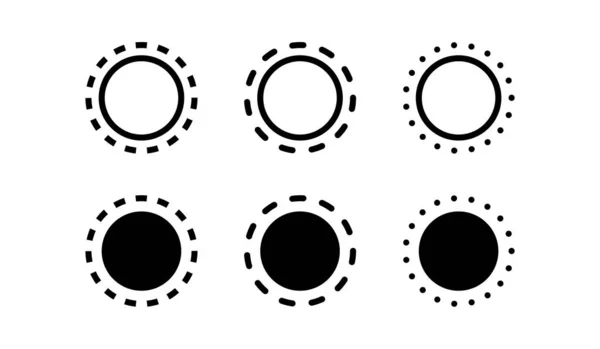 Sonnensymbol Auf Weißem Hintergrund Für Grafik Und Webdesign Große Schwarze — Stockvektor