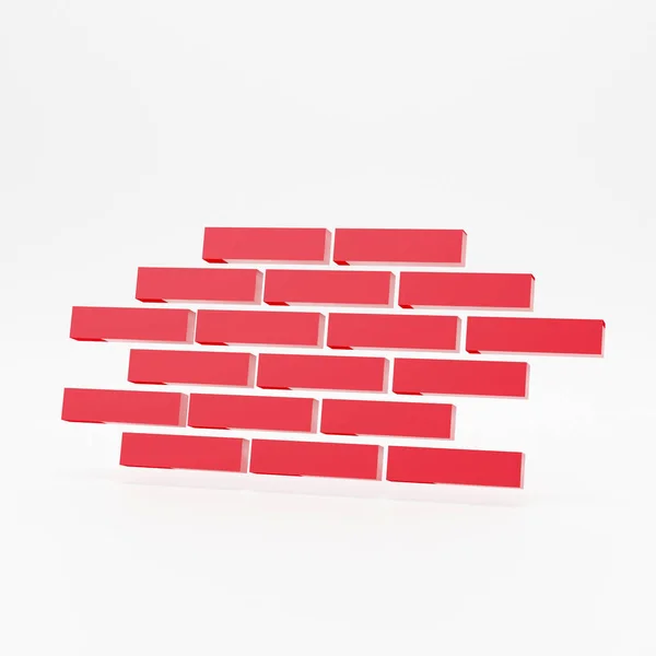 Parede Tijolo Vermelha Parede Tijolo Conceitos Alvenaria Pedra Construção Arquitetura — Fotografia de Stock