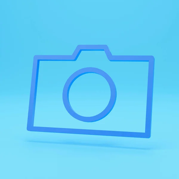 Ikon Foto Model Gadget Dengan Lensa Dan Tombol Perangkat Profesional — Stok Foto