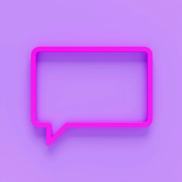 Pink Chat Icon Isolated Pink Background Speech Bubbles Symbol Minimalism — Stock Photo, Image