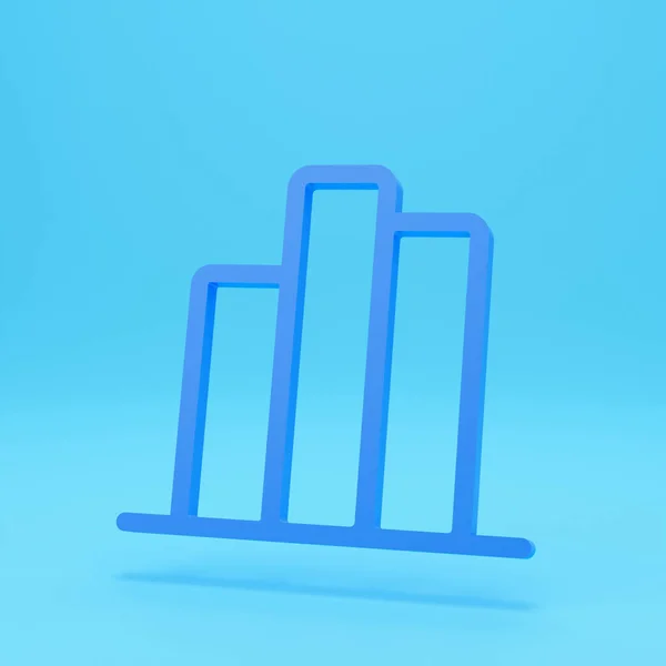 Render Stat Bar Icon Thin Linear Stat Outline Icon Isolated — Stock Photo, Image