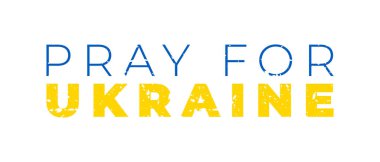 Ukrayna konsepti Banner, Ukrayna bayrağı dua eden konsept vektör illüstrasyonu için dua edin. Ukrayna 'ya barış için dua et. Ukrayna 'yı Rusya' dan kurtar