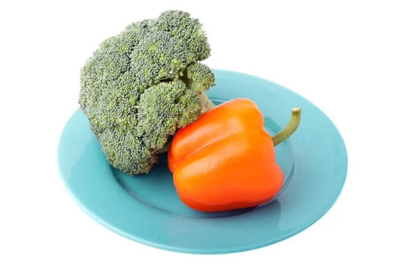 Sweet pepper and broccoli — Stock Photo, Image