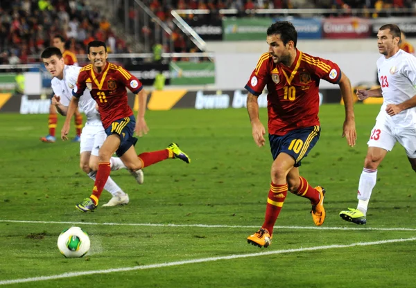 Spanish Soccer Team — Stock Photo, Image