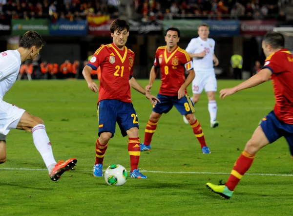 Spanish Soccer Team — Stock Photo, Image