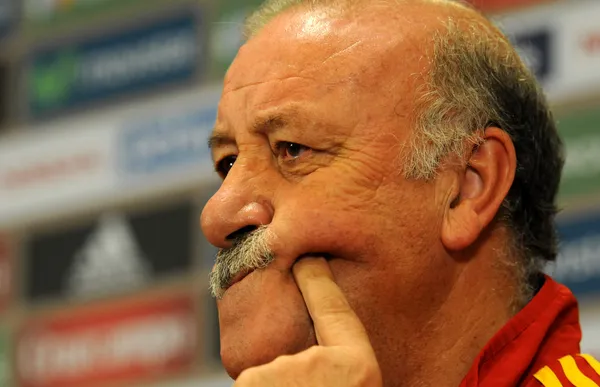 Treinador de futebol espanhol Vicente del Bosque — Fotografia de Stock