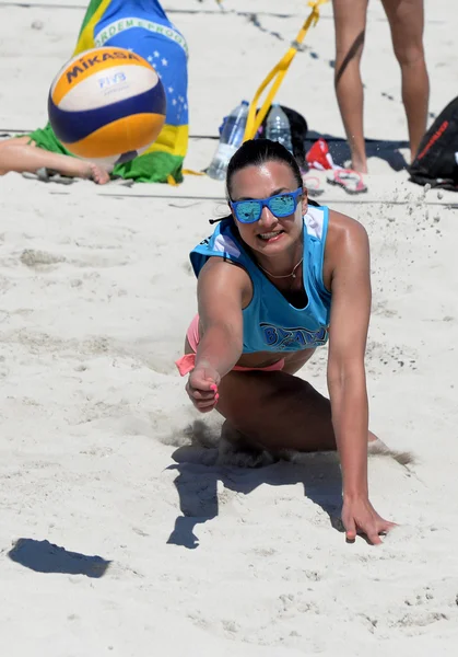 Voleibol de praia em torno do torneio mundial — Fotografia de Stock