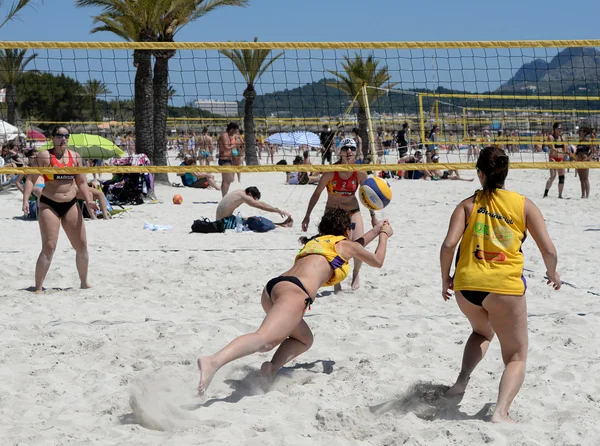 Voleibol de praia em torno do torneio mundial — Fotografia de Stock