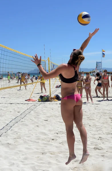 Voleibol de praia em torno do torneio mundial — Fotografia de Stock