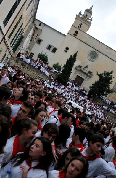 Viering van sant antoni in arta, Mallorca. — Stockfoto