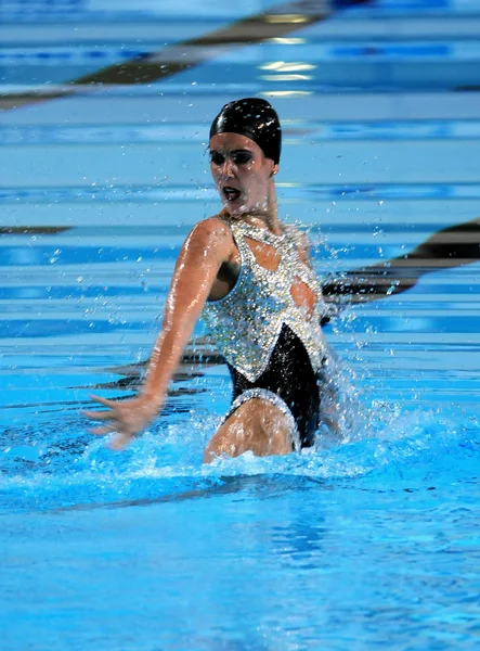 Zespół hiszpański Pływanie synchroniczne. — Zdjęcie stockowe