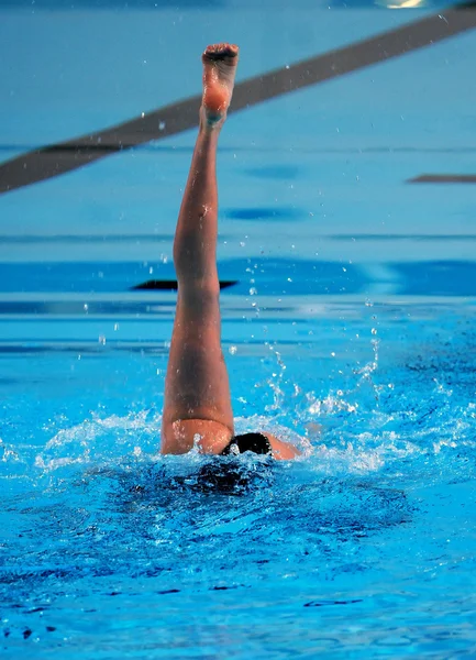 Spanish synchronized swimming team. — Stock Photo, Image