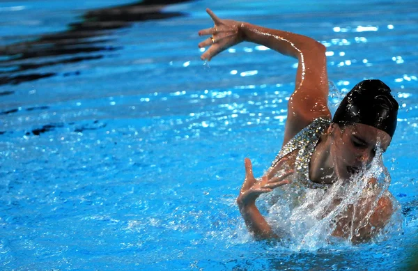 Іспанська синхронного плавання команда. — стокове фото