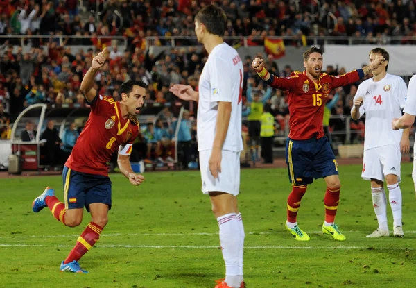 Spanish Soccer Team — Stock Photo, Image