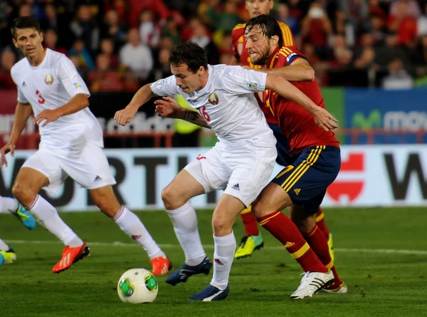 Spanish Soccer Team — Stock Photo, Image