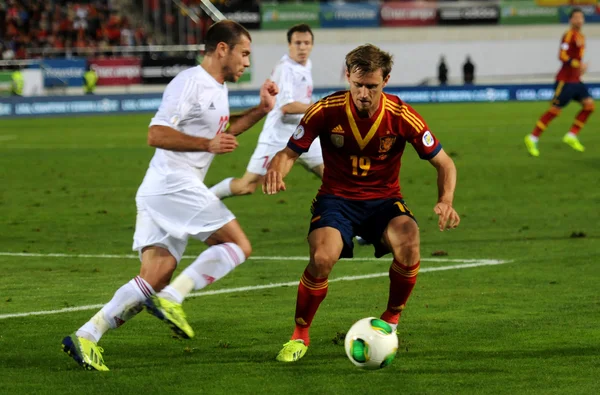 Spanish Soccer Team — Stock Photo, Image