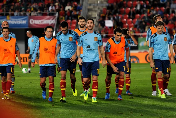 İspanyol futbol takımı — Stok fotoğraf