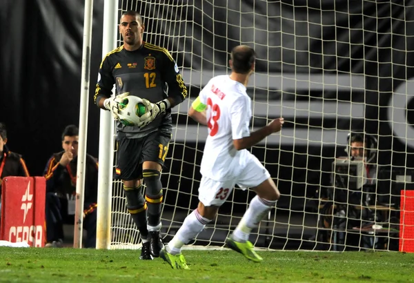 Spanisches Fußballteam — Stockfoto