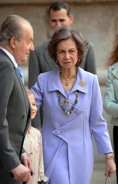 The Spanish royal family in Mallorca — Stock Photo, Image