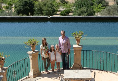 raixa, serra de tramuntana Mallorca tatil sırasında bir ortak mülkü İspanyol Kraliyet ailesi. Ağustos 2014