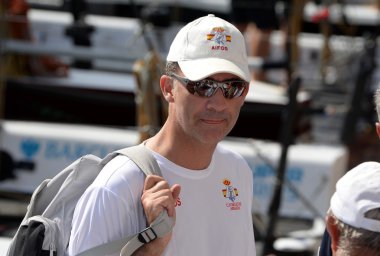 Spanish King Felipe VI in King's Cup Sailing celebrated in Majorca, Aug 2014.