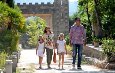 raixa, serra de tramuntana Mallorca tatil sırasında bir ortak mülkü İspanyol Kraliyet ailesi. Ağustos 2014