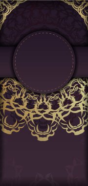 Tasarımınız için soyut altın desenli broşür..