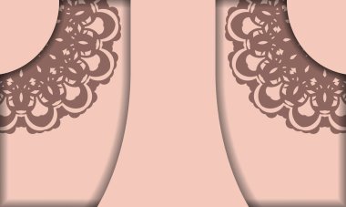 Pembeli tebrik broşürü ve markanız için lüks bir desen..