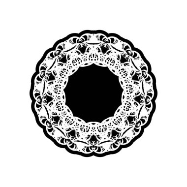 Kına Mehndi, dövme, dekorasyon için mandala şeklinde dairesel desende.