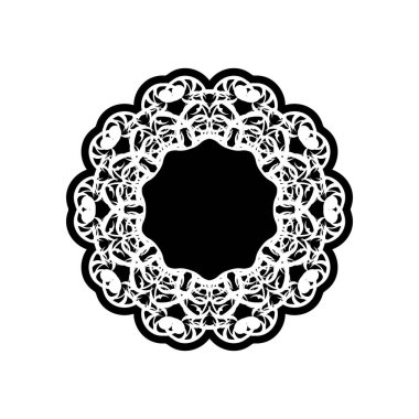 Kına Mehndi, dövme, dekorasyon için mandala şeklinde dairesel desende.