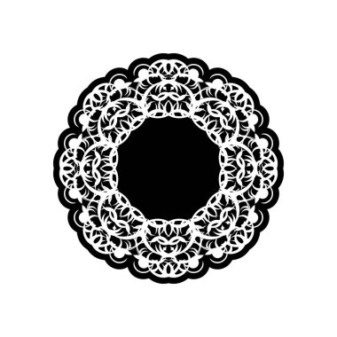 Kına Mehndi, dövme, dekorasyon için mandala şeklinde dairesel desende.