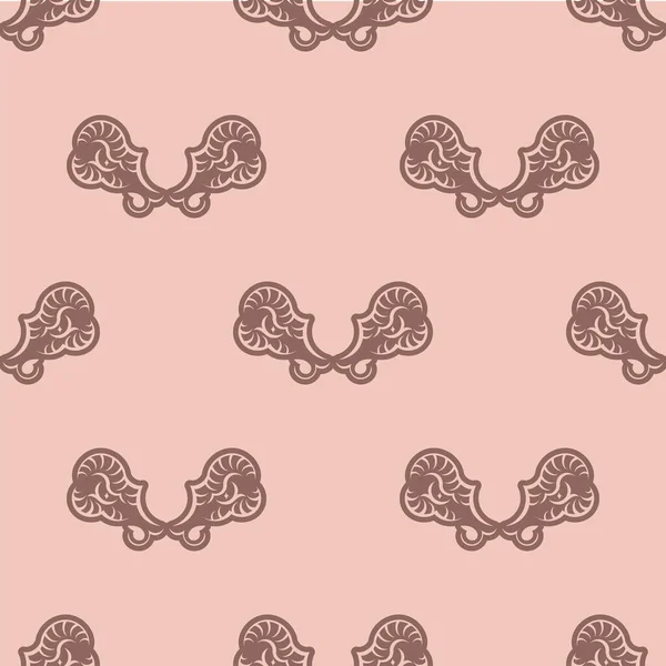 Nahtloses Rosa Muster Mit Schlangenköpfen — Stockvektor