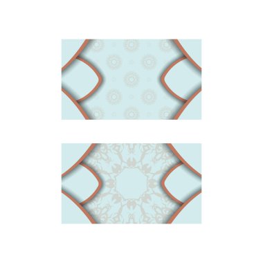 Markanız için su renginde klasik mercan motifi.