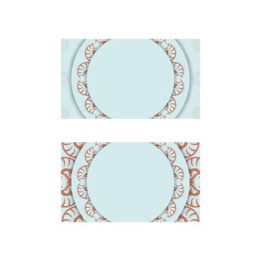 Markanız için klasik mercan akuamarin kartviziti.