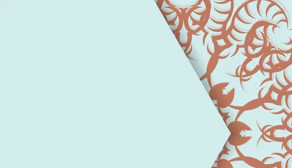 Μπάνερ Aquamarine Χρώματος Ελληνικό Κοραλλιογενές Σχέδιο Για Σχεδιασμό Κάτω Από — Διανυσματικό Αρχείο