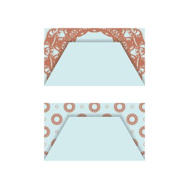 İş yeriniz için mandala mercan desenli akuamarin rengi.