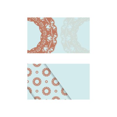 Kişiliğiniz için lüks mercan desenli aquamarine renkli kartvizit.