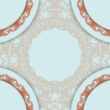 Hint mercan tasarımlı Aquamarine broşürü tipografi için hazırlandı.