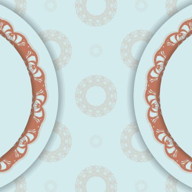 Aquamarine renginde, mercan desenli bir broşür. Tebrik ederim..