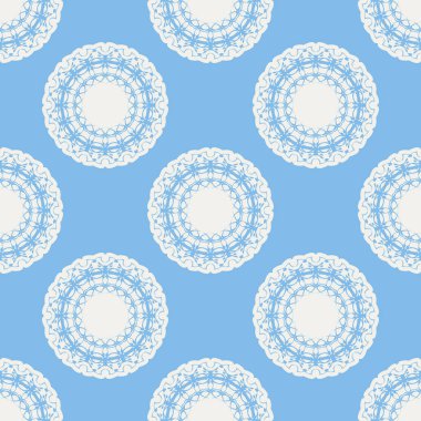 Quatrefoil geometrik seamless modeli, arka plan, vektör çizim nane mavi, yumuşak Turkuaz rengi ve beyaz.