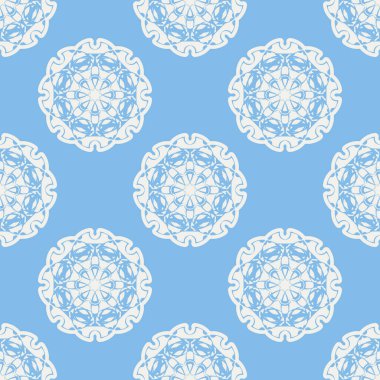 Quatrefoil geometrik seamless modeli, arka plan, vektör çizim nane mavi, yumuşak Turkuaz rengi ve beyaz.